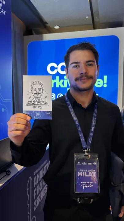 Nox Etkinlik Fotoğrafı - RoboSketch (robot ile karikatür çizimi)